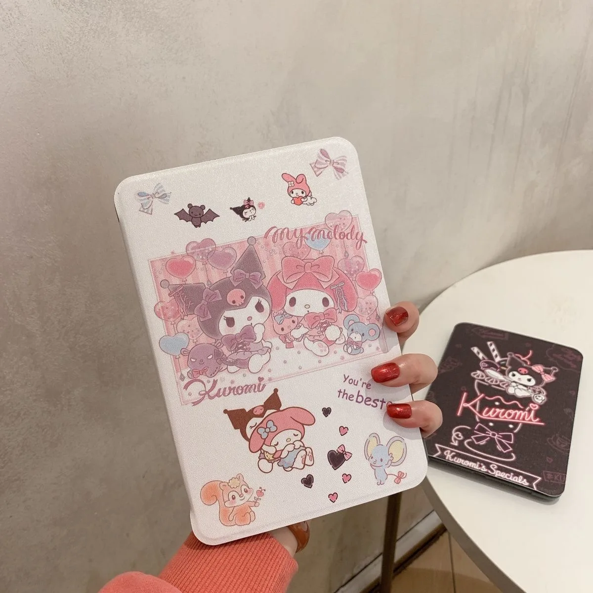 Sanrio Kuromi Melody iPad Air 2021, Чехол Air 4, силиконовый защитный чехол, чехол, закаленная пленка для iPad Pro Mini 4 5, мягкий чехол 10,2 дюйма