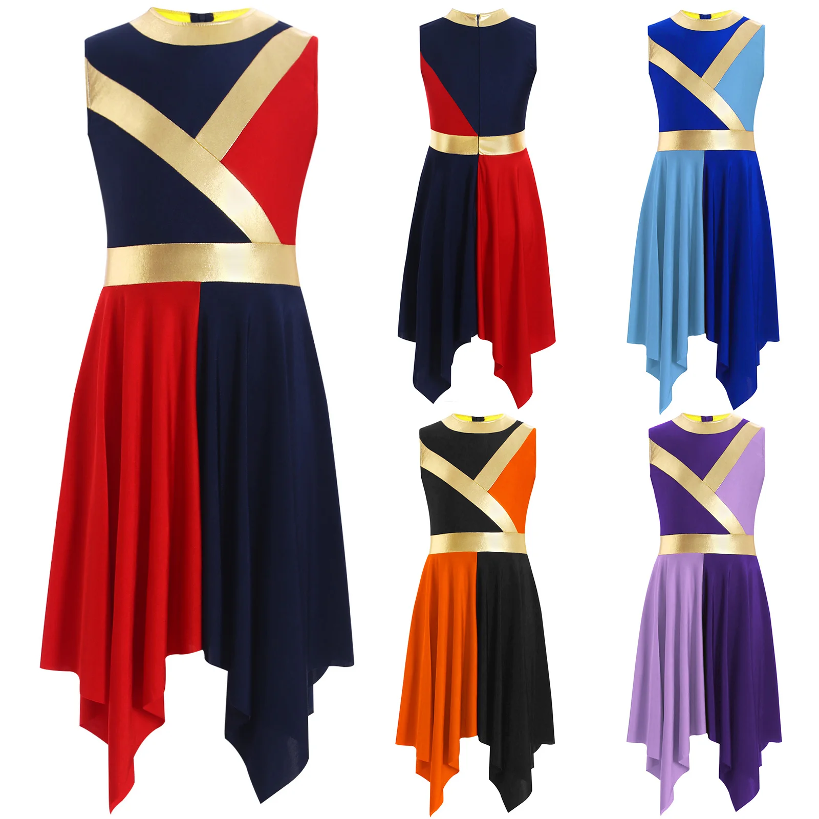 Детский современный лирический танцевальный костюм для девочек церковный хор