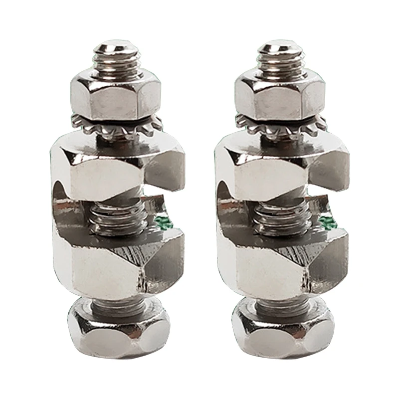 2Pcs/Set Solar Panel Photovoltaic Bolt-On Coupling Earthing Ground Lug Cable Clip for RV Boat