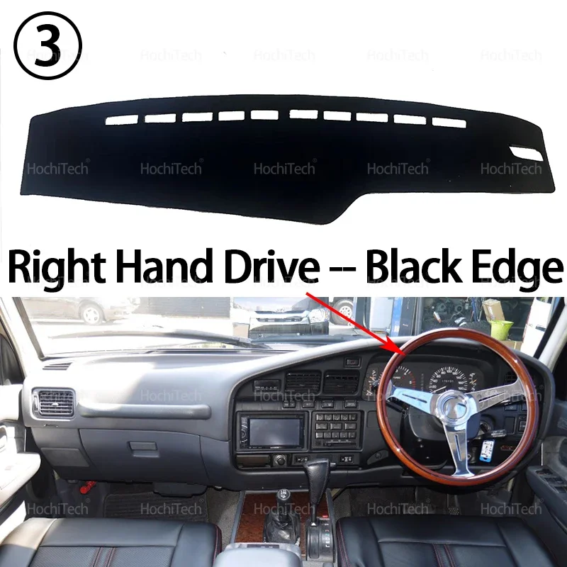 

Для Toyota Land Cruiser J80 LC80 Pre-Facelift 1990 1991 1992, чехол для приборной панели автомобиля, коврик для приборной панели, коврик для ковра, солнцезащитный козырек, накидка, подушка