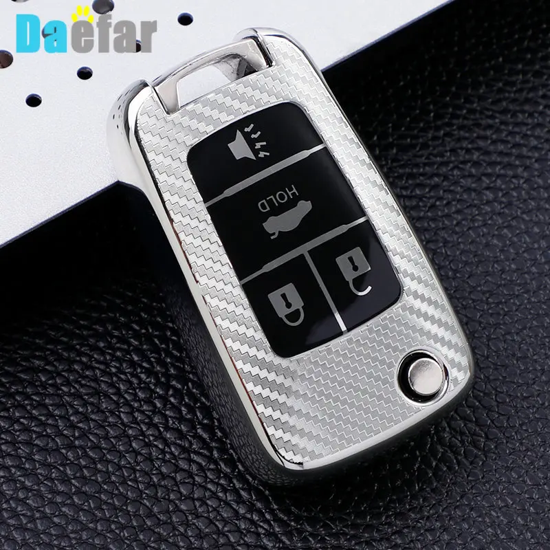 

Чехол для ключа из углеродного волокна для Chevrolet, Cruze, Aveo, Trax, Opel Astra, Corsa, Meriva, Zafira, Antara, J, Buick, защита ключа