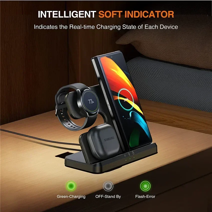 Беспроводное зарядное устройство 3 в 1