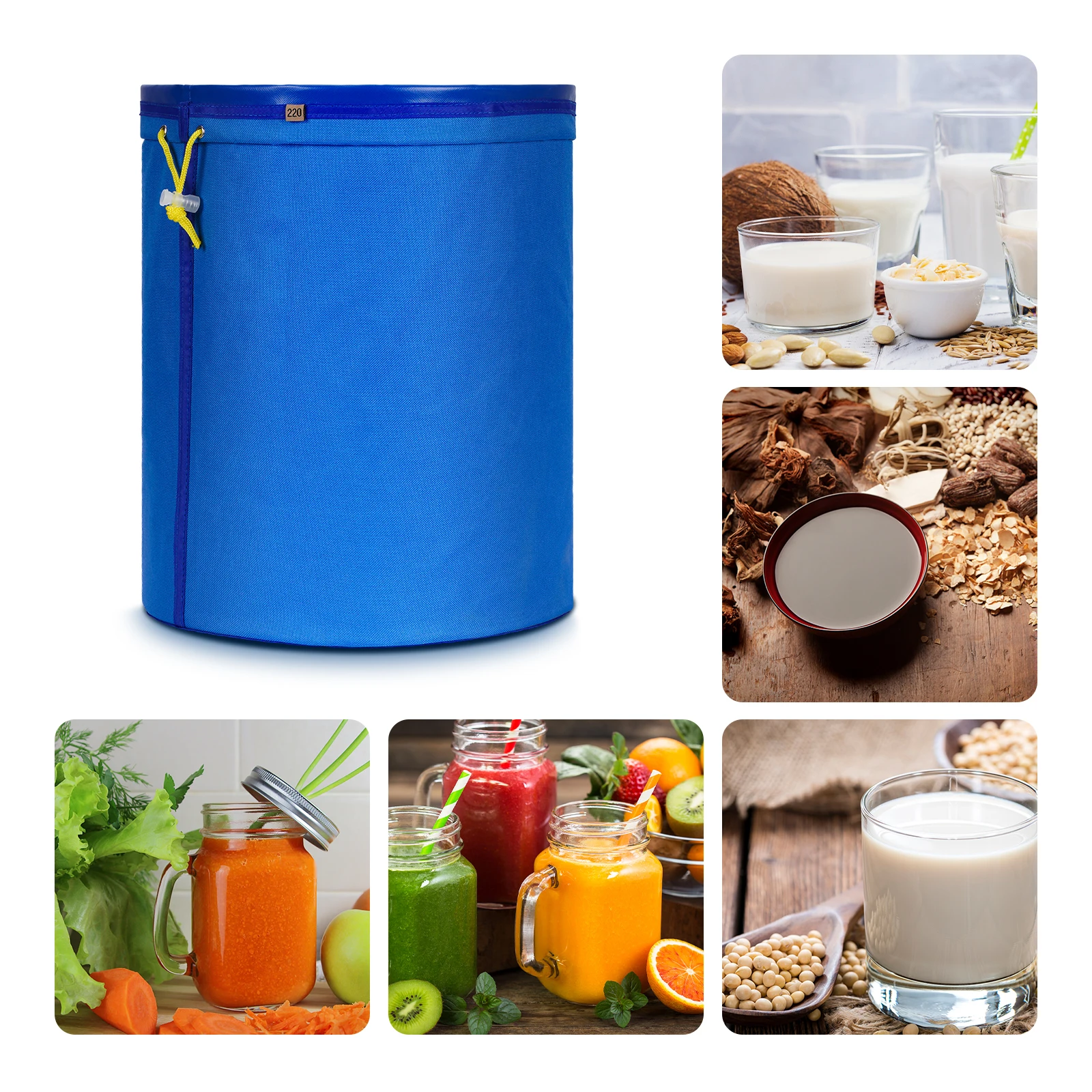 Многоразовые 5 галлонов 8 мешков для домашнего использования пузырчатый мешок