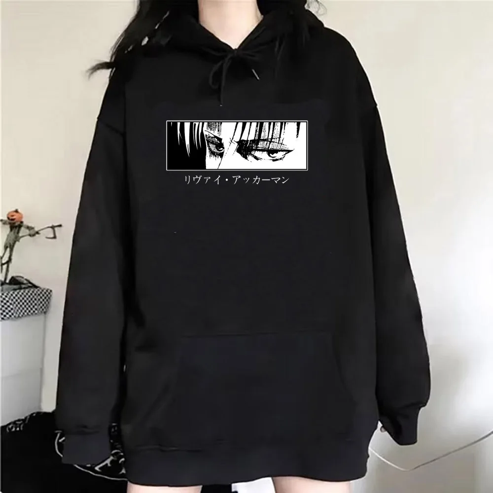 Attack on Titan hoodie manga Y2K winter anime sweater kawaii comic women pullover patterned funny