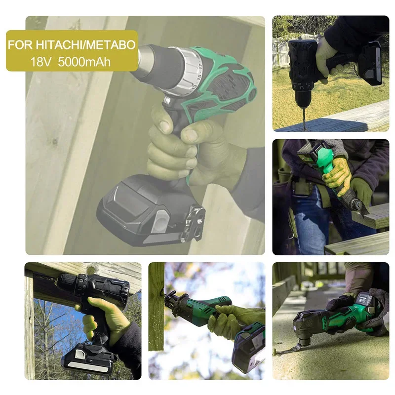 Сменный литиевый аккумулятор большой емкости 6000 мАч 18 В для электроинструментов