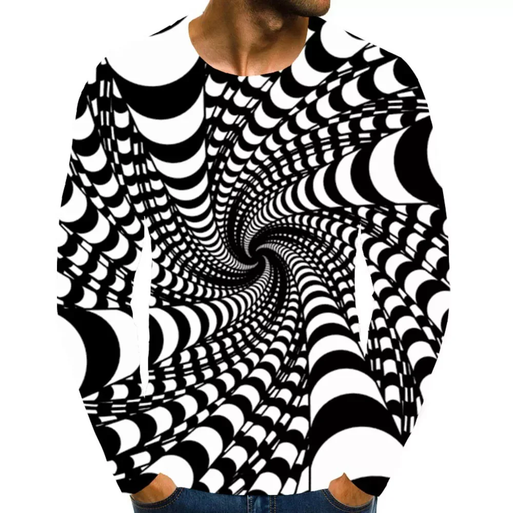 

NEW IN new summer hip-hop men's 3D T-shirt new cartoon printing three-dimensional pattern long-sleeved casual fashion sports