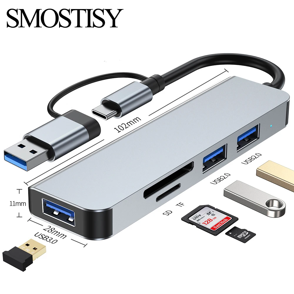 Разветвитель USB типа C OTG адаптер для компьютера Macbook Pro Air док-станция концентратор