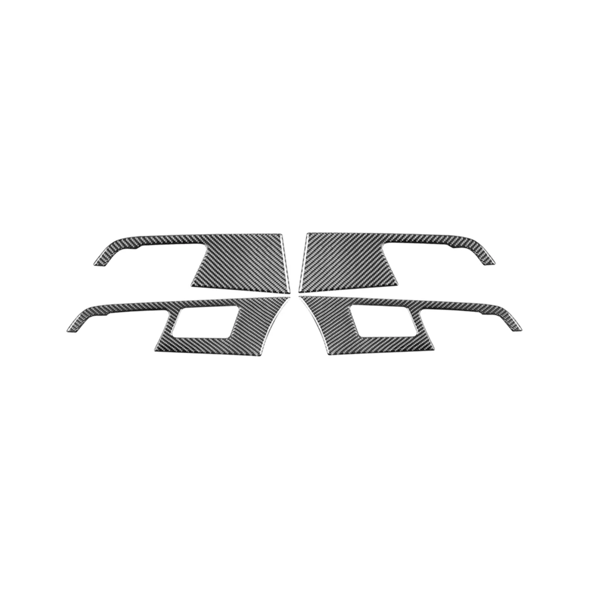 Мягкое углеродное волокно для Hyundai Elantra 2017 2018 2019 2020 внутренняя дверная ручка