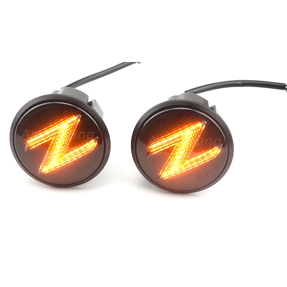 2 светодиодных динамических боковых маркера фонарь поворота последовательный
