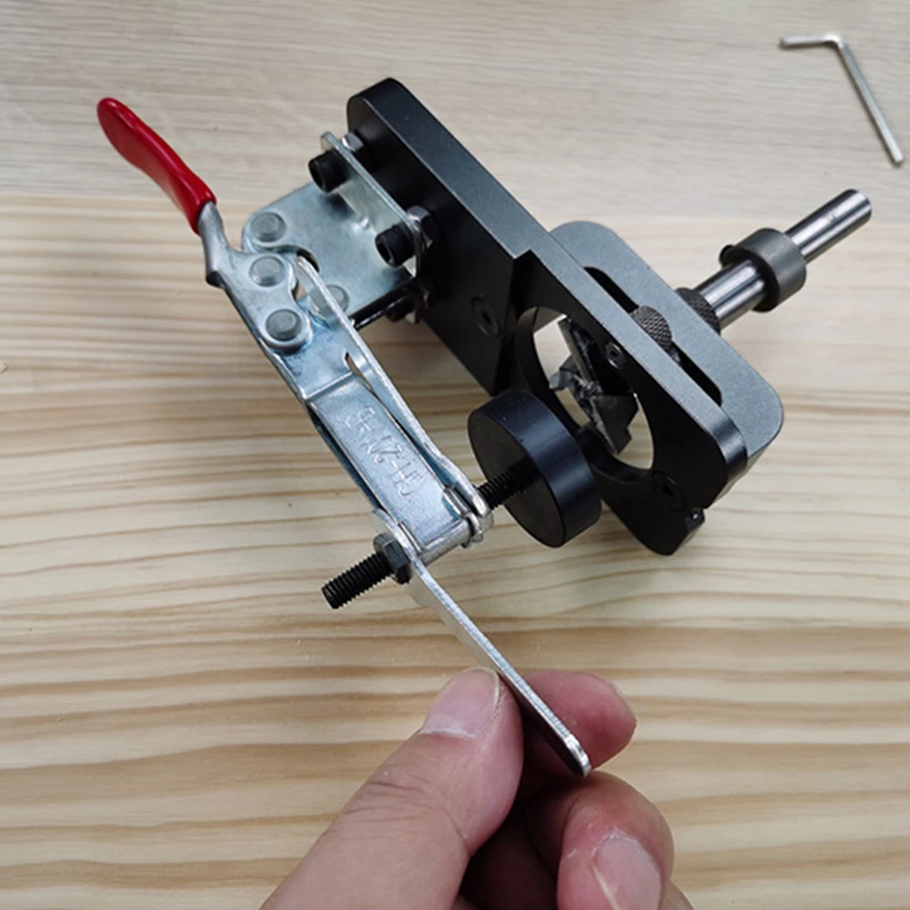 

Drilling Locator Opener 35mm Aluminum Alloy Woodworking Hole Opener Punch Auxiliary Tools Accurate Positioning for Door Cabinets