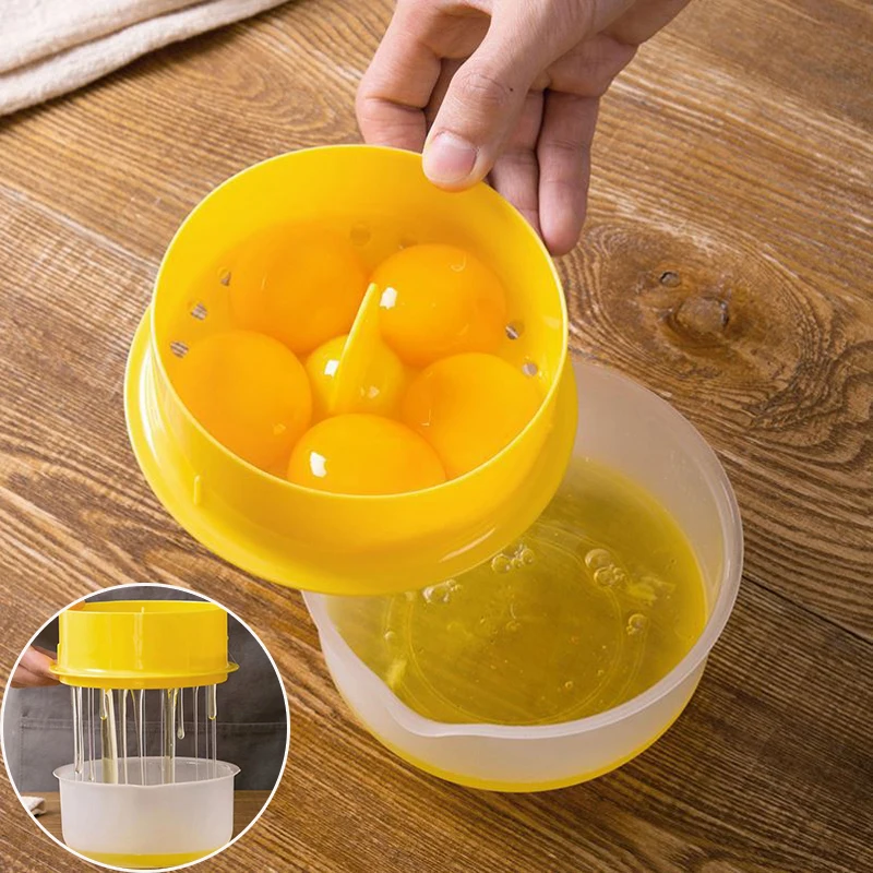 

Разделитель яичного желтка и прозрачные кухонные приспособления разделитель яиц Инструменты для выпечки большой емкости кухонные аксессуары желтые яйца инструмент