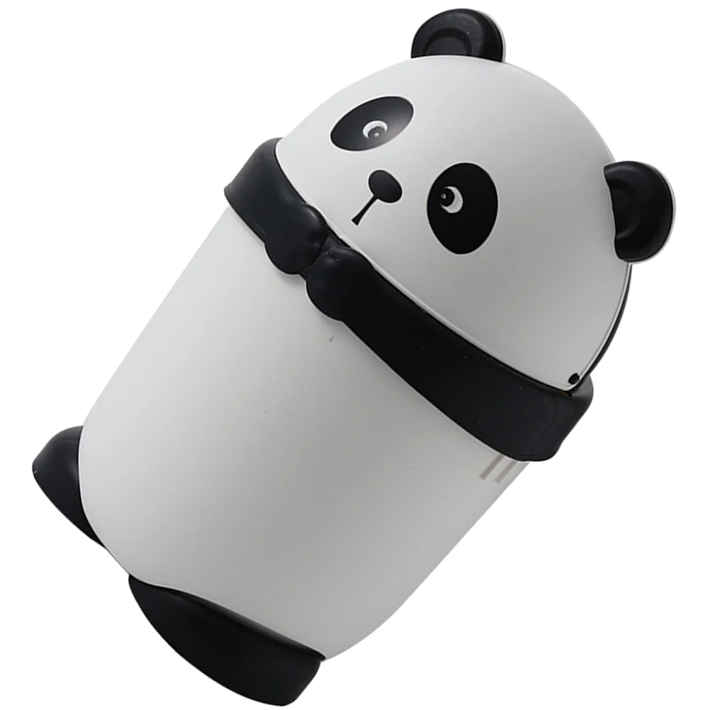 Мусорная корзина в форме панды для ванной комнаты маленькая многоразовая с