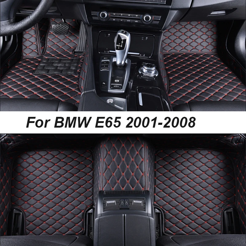 

Car Floor Mats For BMW E65 2001-2008 DropShipping Center Auto Interior Accessories High Quality Leather Carpets Rugs Foot Pads