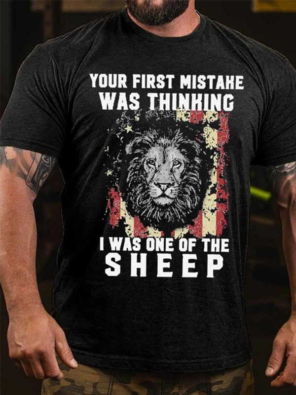 

Men's Your First Mistake Was Thinking I Was One Of The Sheep T-Shirts