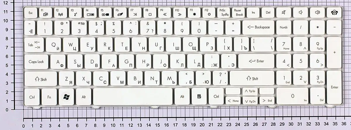Клавиатура для Acer Aspire 5553 белая