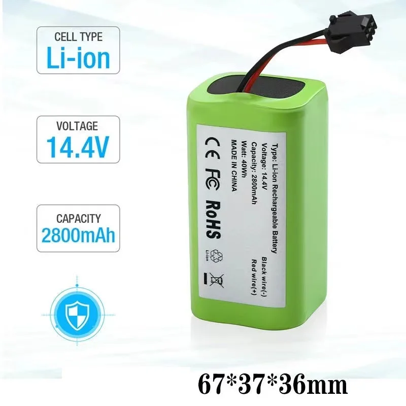 

14.4V 2800mAh Battery For eufy RoboVac 15C 15T 25C 30 30C 35C MAX G10 G15 G20 G30 Hybrid Edge Robot Vacuum Cleaner Parts