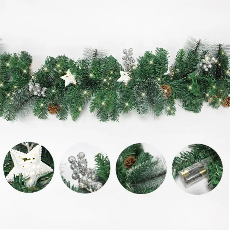 2 7 м сосновый венок из искусственной ели рождественский искусственный зеленый