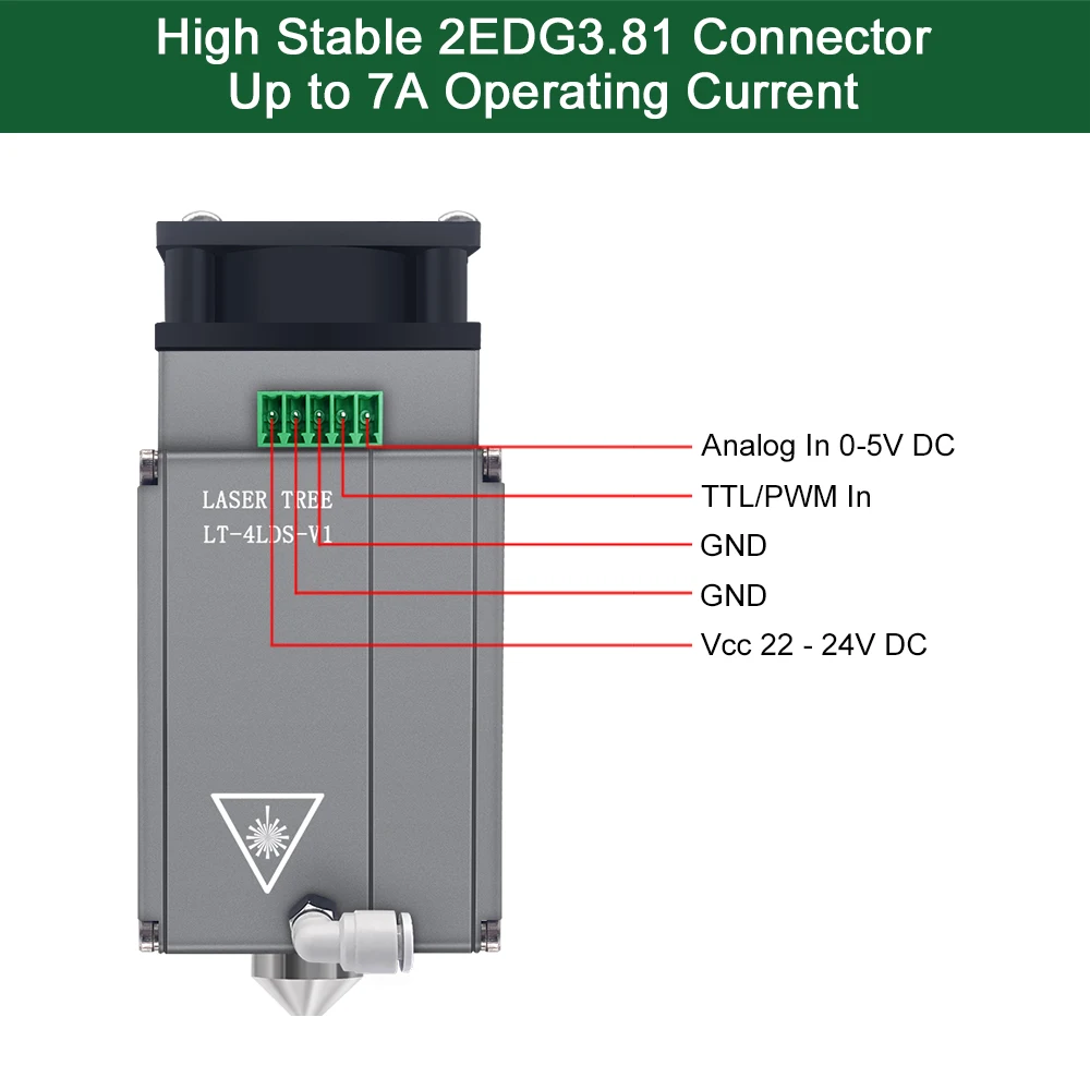 Лазерное дерево высокой мощности 20 Вт оптическая мощность лазерная головка с