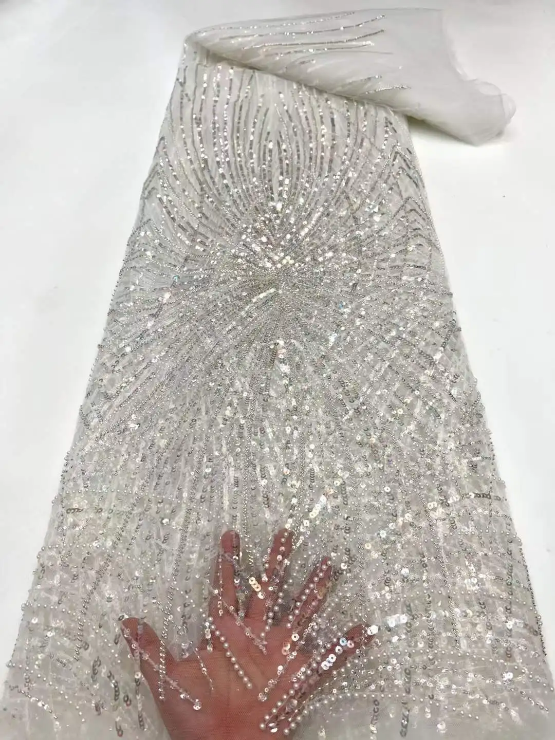 

Африканские блестки, бисерные кружевные ткани 2023, высококачественное Сетчатое кружево, французская кружевная ткань, нигерийский тюль, кружевные ткани для свадебного платья