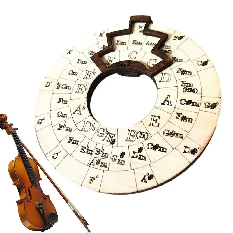 

Circle Of Fifths Wheel Music Wood Wheel Tools Fast-Track Guide To Expand Your Playing Ability Must Have Tool For Musical