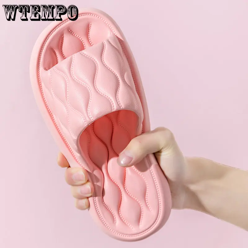 Summer Women Slippers Bath Thick Platform Cartoon Flip Flops Non-Slip Beach Sandals Ladies Slides Indoor Outdoor Dropshipping