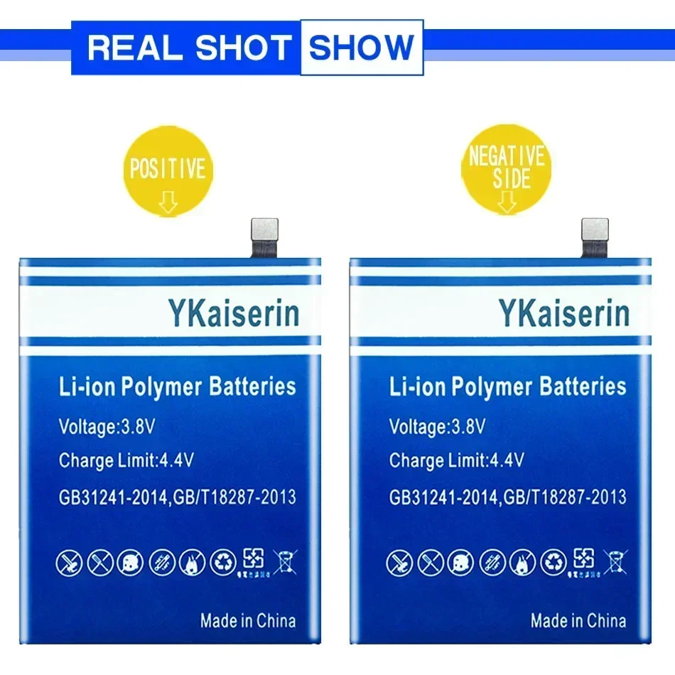 Аккумулятор ykaisсеребрин HQ430 4700 мАч для Nokia 3 4 5 TA-1288 TA-1285 TA-1283 TA-1333 TA-1340 TA-1337 TA-1328 TA-1325 TA-