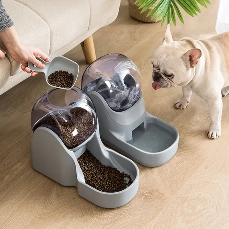 

Automatic Pet Feeder Waterer Space Capsule Water Dispenser Feed Bowl for Dogs Cats Large Capacity Food Container Dog Accessories