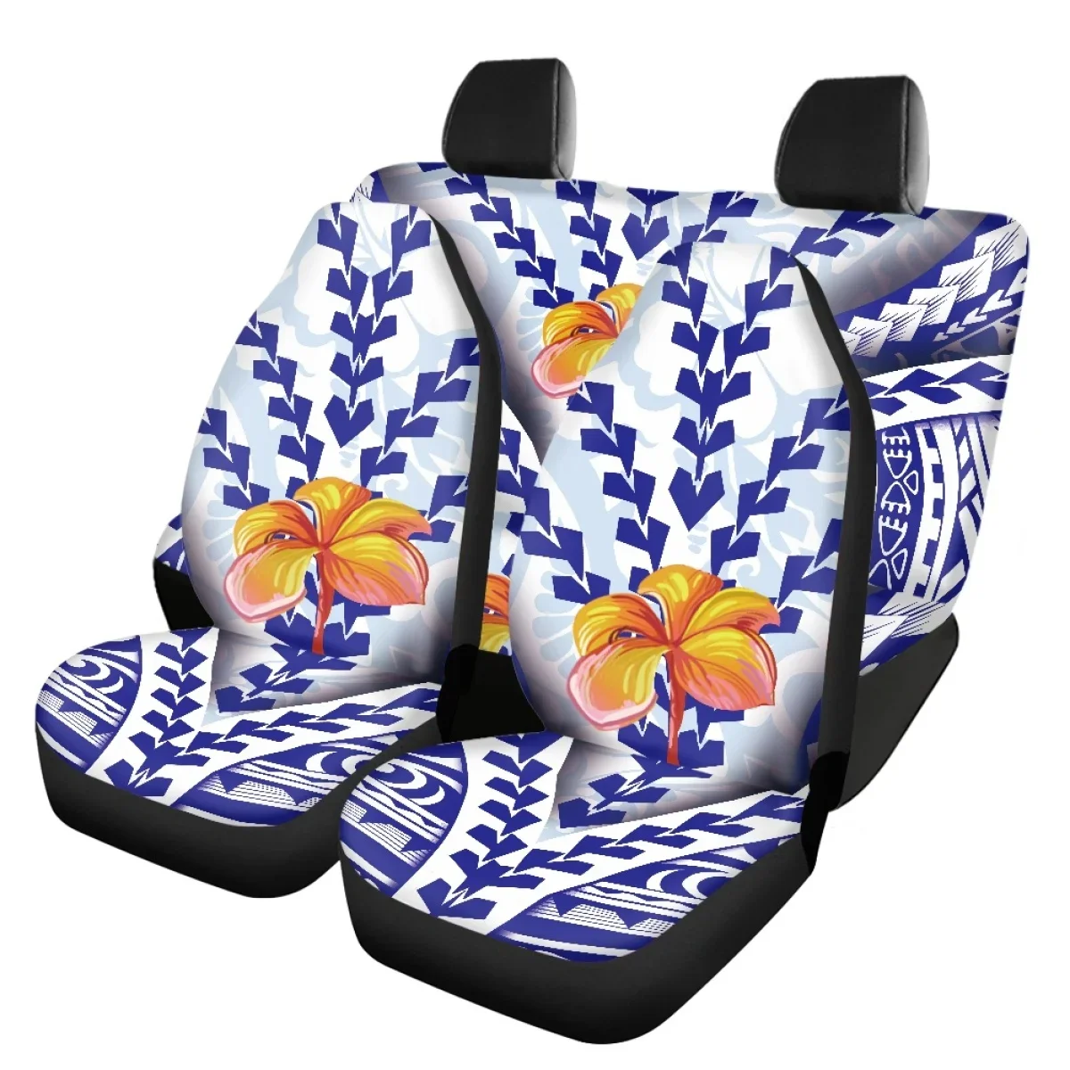 Прочный противоскользящий автомобильный протектор Frangipani Tribal Tattoo Design женский