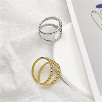 vintage openwork fashion for women gold ring female bohemian wedding party gifts stainless steel jewelry anillos para hombre