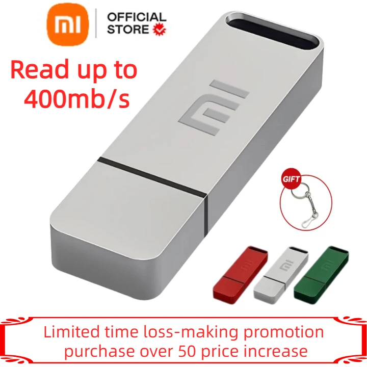 Высокоскоростной флеш-накопитель Mijia Xiaomi 2 ТБ USB 3 1 металлический