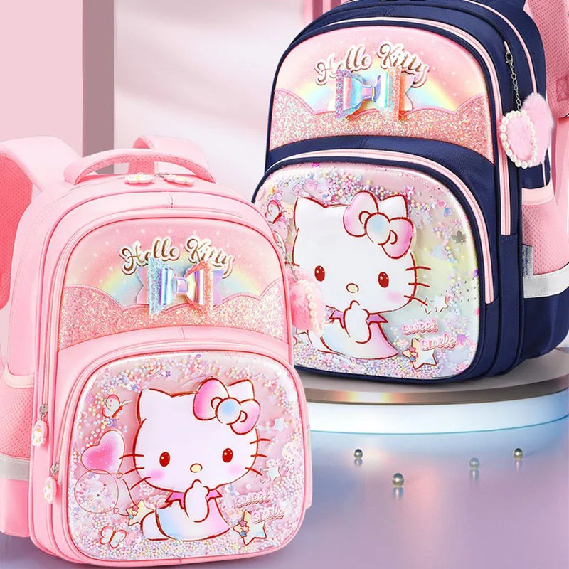 

Sanrio Cartoon Backpack Hello Kitty Cinnamoroll Kuromi My Melody Kids Backpack Girls Original Genuine Kawaii Schoolbags Backpack