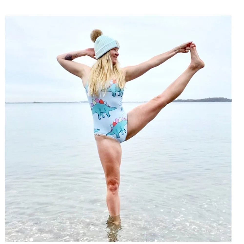 

Batoko New Swimwear Women Simple Print Support Swimsuit Comfortable And Durable Swimwear For Ocean Winter Summer Swimming