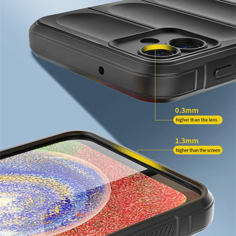 For Samsung Galaxy A04 4G Cover Samsung A04 Case Rubber Shockproof Soft Silicone Protective Bumper For Galaxy A04 Coque 6.5 inch