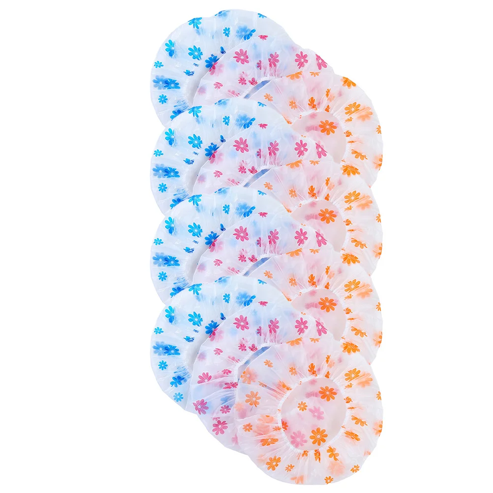 

12Pcs Multi-purpose Bath Use Hats Practical Shower Hair Hats Colorful Bath Hats