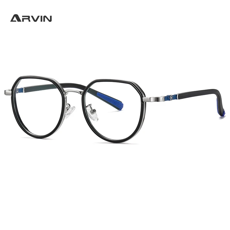 

Новинка 2022, детские очки с защитой от синего света, детские круглые очки для мальчиков и девочек, оптические очки с диоптриями 0 для близорук...