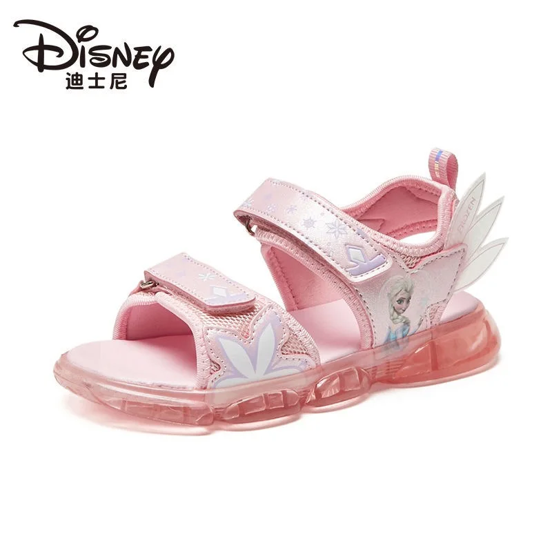 

Disney Girls Sandalscartoon Frozen Elsa Summer New Student Jelly Shoes Baby Girl Shoes Non-slip Soft-soled Slippers