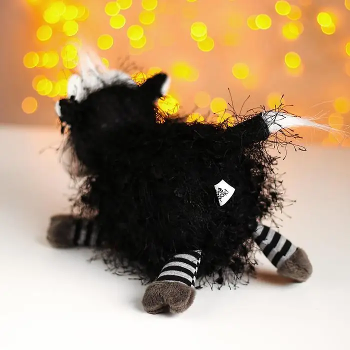 Мягкая игрушка Бычок Крейзик цвет чёрный |