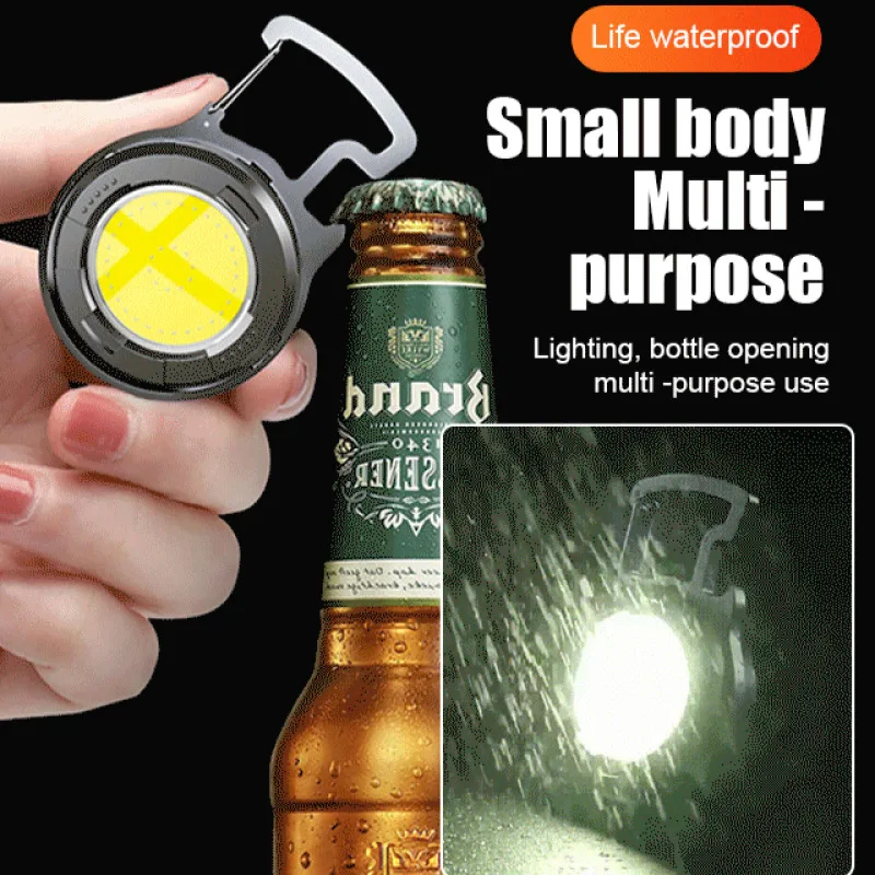 

Mini Climbing Buckle Light COB Keychain LED Flashlight for Outdoor Adventures