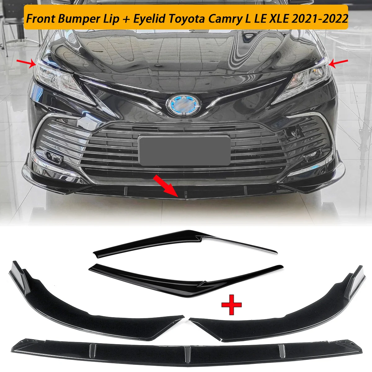 

Аксессуары для Toyota Camry L LE XLE 2021-2022, передний бампер