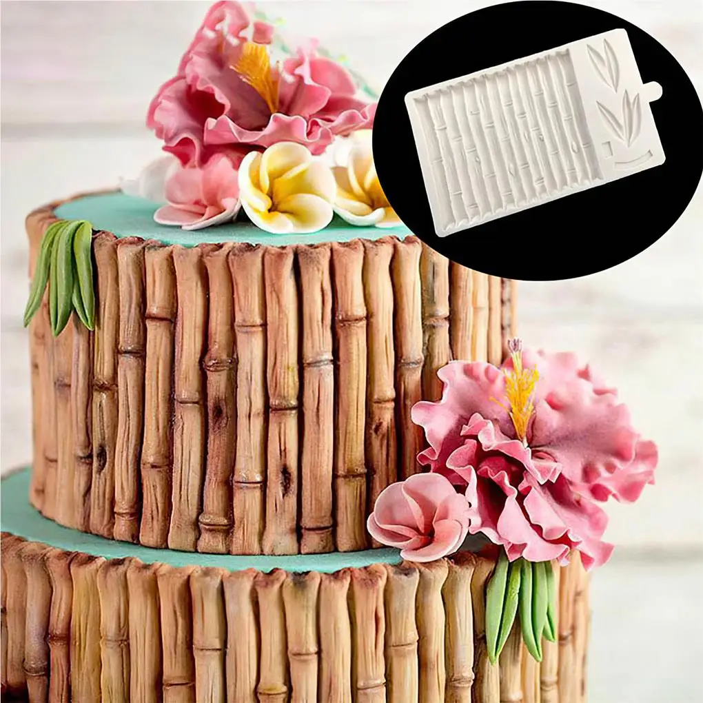 

DIY лес бамбуковый лист бамбуковые ребра 3D помадка фотоинструмент для выпечки торта печенье ручной работы домашнее