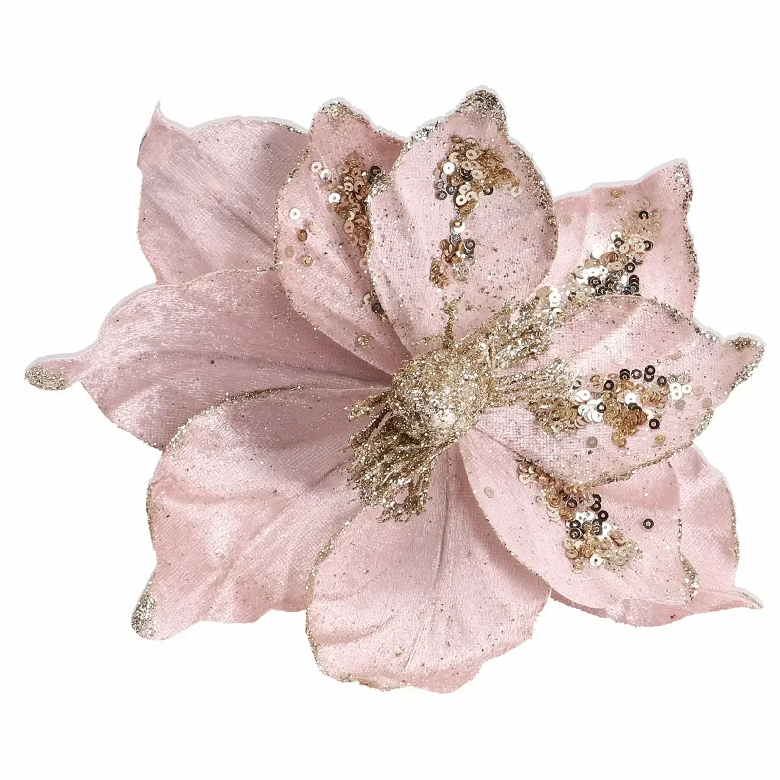 1 шт. Блестящий Рождественский цветок искусственный пуансеттийный украшения для