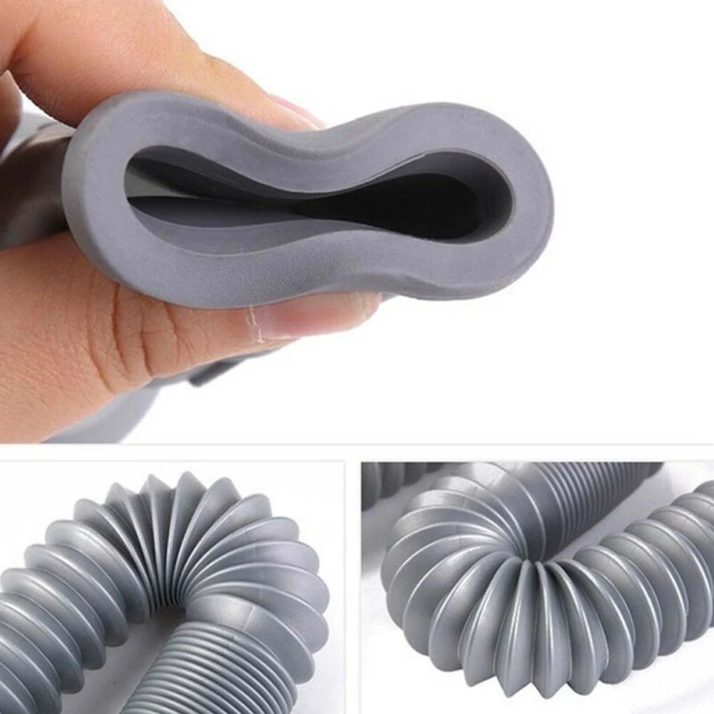 1.5M Drain Waste Hose Washing Machine Dishwasher  Extension Pipe Outlet Expel Tube Plastic Stretchable Flexible Drain Hose