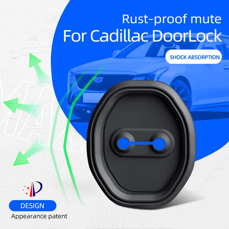4 шт. силиконовый защитный чехол с пряжкой для дверного замка автомобиля Cadillac ATS CTS