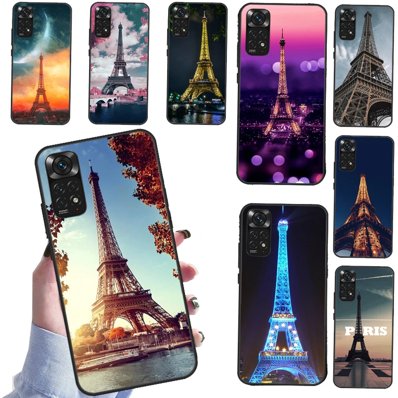 Чехол с изображением Эйфелевой башни Парижа для Xiaomi Redmi Note 10 Pro чехол 11 8 9 8T 9S 10S 9T 9A