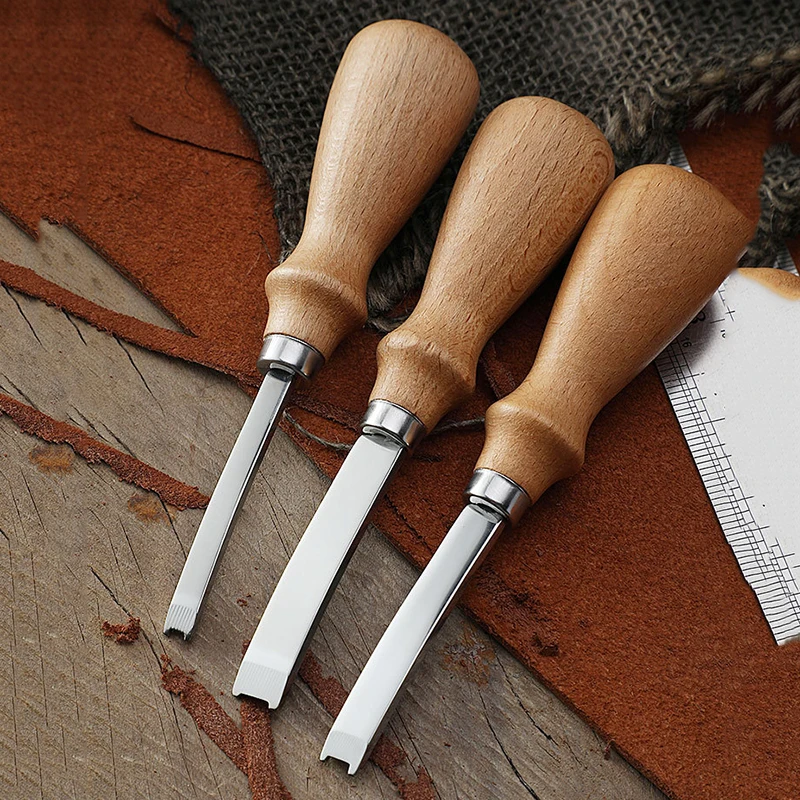 Конический скос кожи ручной инструмент для резки кожевенный резец кожаный