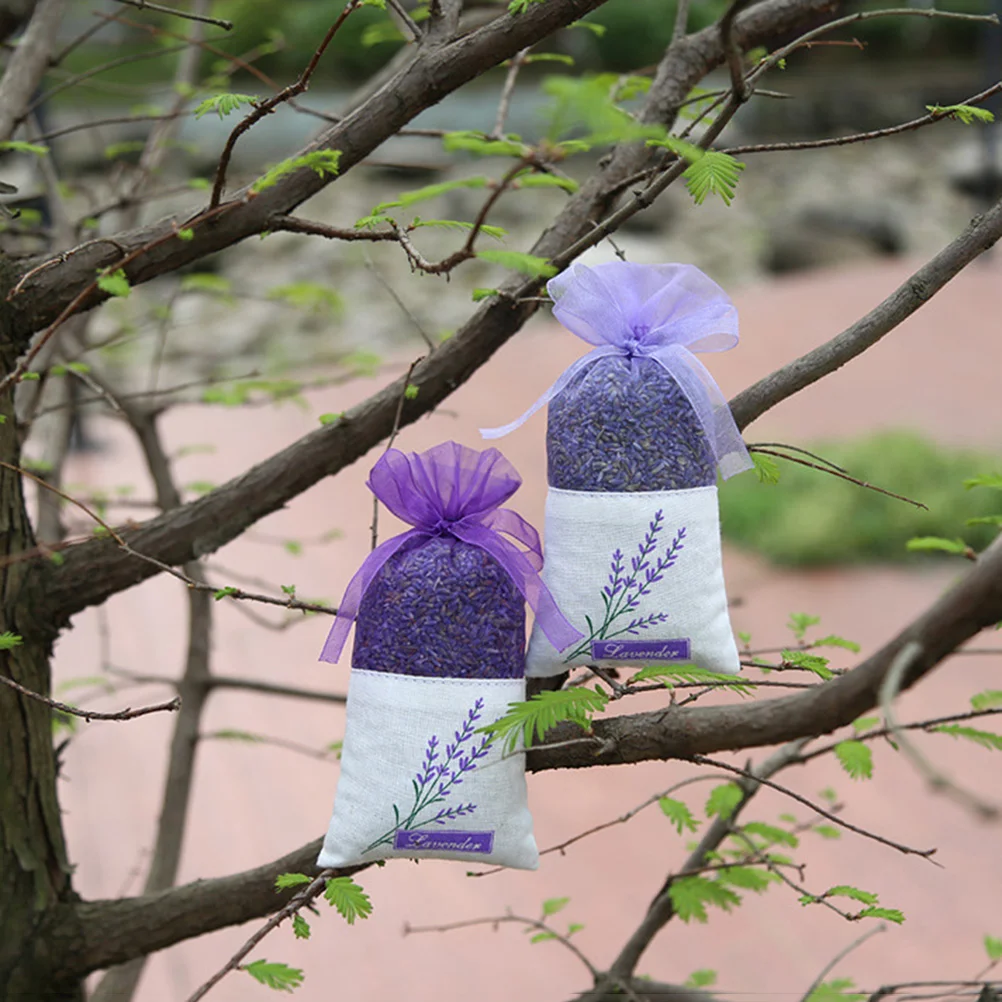 

Lavender Sachet Empty Sachets Fragrance Scented Drawstring Organza Closet Gauze Dried Drawers Drawer Scent Pouch Gift Potpourri