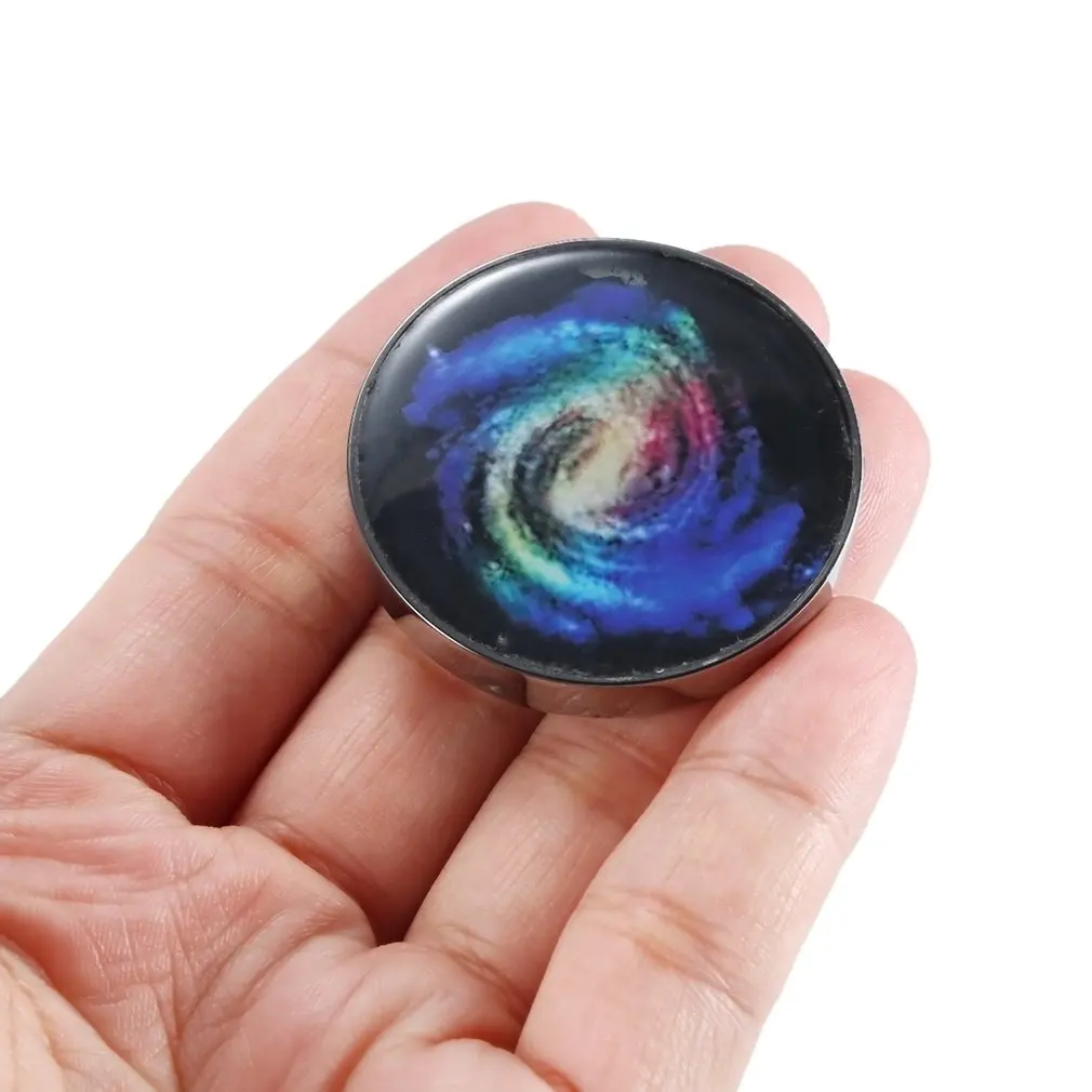 

Luminous Planet Moon Stars Nebula Galaxy Universe Decorative Decompression Toy Rotating Galaxy Gyro