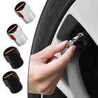 Колпачки клапанов автомобильных шин 4 шт., металлические, черные, серебристые, шестигранные, для Haval Jolion H6 2020 2021 H2 H3 H4 H5 H6 H7 H8, автомобильные аксессуары