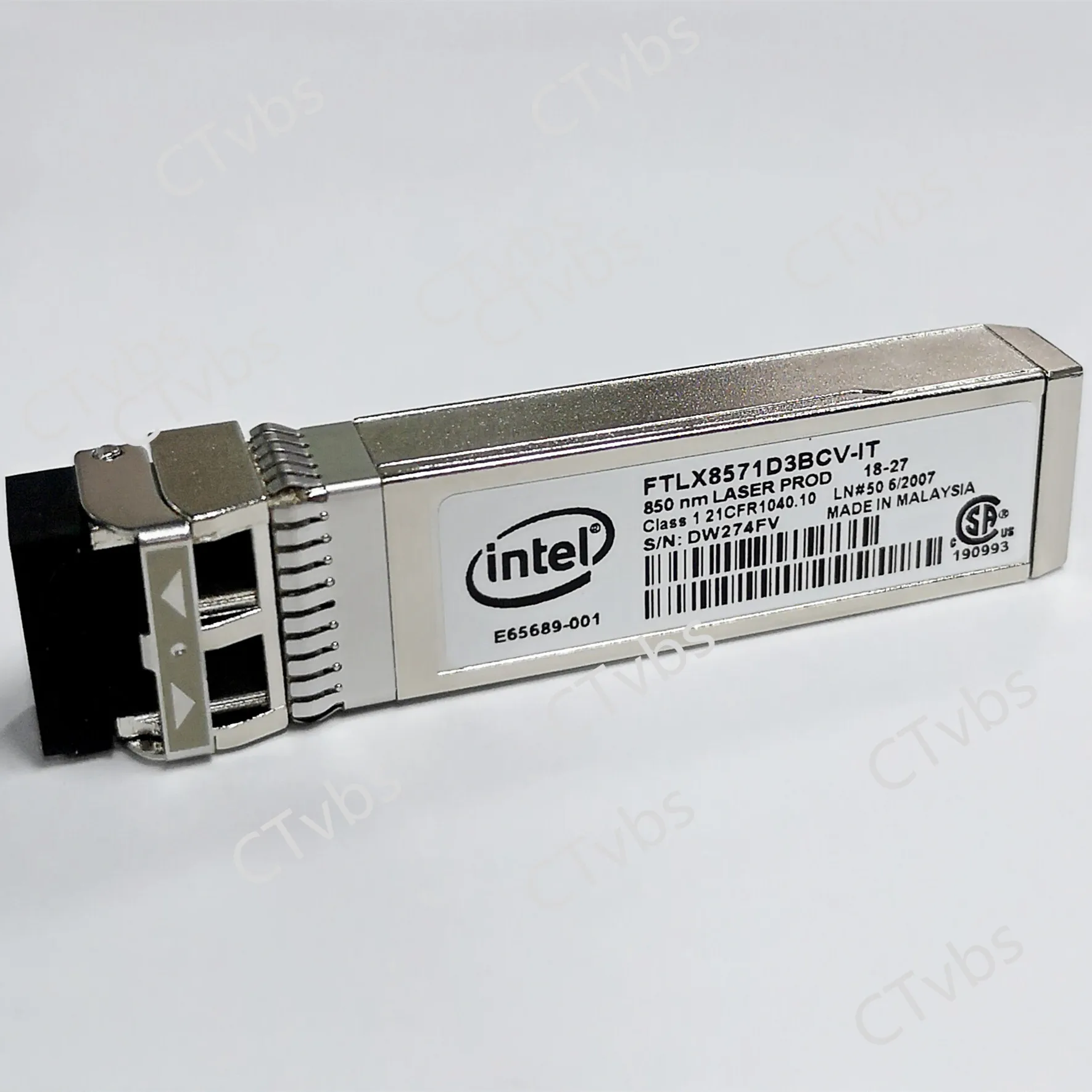 INTEL E10GSFPSR FTLX8571D3BCV-IT SFP+SR 10G/1G E65689-001 0Y3KJN for X710X520 Optical Transceiver Module