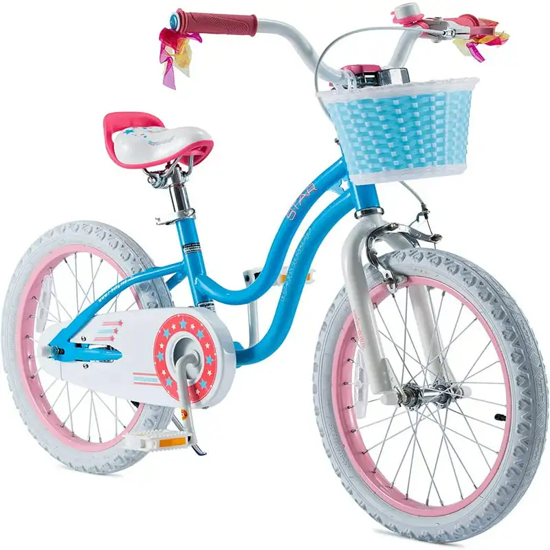 

Girls Bike Stargirl 18 In. Bicycle Basket Kickstand Blue 's Cycle